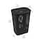 Mind Reader 60L Black Ventilated Slim Laundry Hamper with Cut Out Handles & Hinged Lid